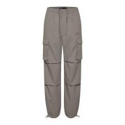 Cargo-geïnspireerde Baggy Broek Pewter Lounge Nine , Gray , Dames