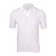 Retro Polo T-shirt Wit Paolo Fiorillo Capri , White , Heren