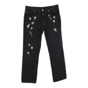 Pre-owned Cotton jeans Alexander McQueen Pre-owned , Black , Dames