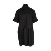 Pre-owned Cotton dresses Maison Margiela Pre-owned , Black , Dames