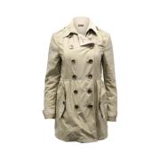 Pre-owned Cotton outerwear Burberry Vintage , Beige , Dames