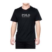 Zwart Logo T-shirt 100% Katoen Ralph Lauren , Black , Heren