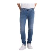 Slim Fit Tapered Leg Jeans Replay , Blue , Heren