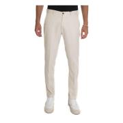 Slim Fit Stone Washed Chino Broek CC Collection Corneliani , White , H...