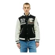 Logo Wool-Blend Varsity Jacket A Bathing APE , Multicolor , Heren