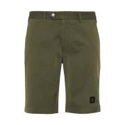 Beige Bermuda Shorts van katoen en elastaan RefrigiWear , Green , Here...