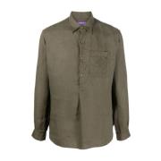 Bruine Casual Heren Overhemd met Lange Mouwen Ralph Lauren , Brown , H...
