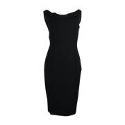 Pre-owned Polyester dresses Moschino Pre-Owned , Black , Dames
