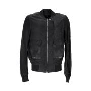 Pre-owned Leather outerwear Rick Owens Pre-owned , Black , Heren