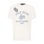 Beige T-shirts en Polos met Bear Print Ralph Lauren , Beige , Heren