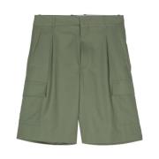Cargo Style Khaki Shorts Drole de Monsieur , Green , Heren