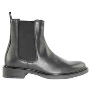 Zwarte Leren Beatles Schoenen Marco Ferretti , Black , Dames