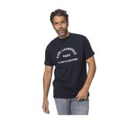 Navy Blue T-shirt 21 St-Guillaume Karl Lagerfeld , Black , Heren