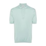 Mint Groene Gebreide Polo Shirt John Smedley , Green , Heren