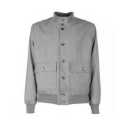 Elegant Sporty Wool Jacket Loro Piana , Gray , Heren