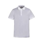 Katoen Micropiqué Polo Shirt Moorer , White , Heren