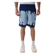 Gedrukte Bermuda-shorts met elastische taille Arte Antwerp , Blue , He...