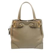 Pre-owned Leather handbags Louis Vuitton Vintage , Beige , Dames