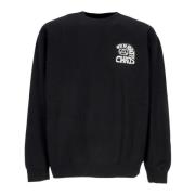 Peace Program Crew Fleece Sweatshirt Obey , Black , Heren