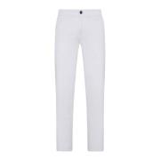 Slim Fit Witte Denim Jeans Kiton , White , Heren