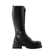 Leather boots Balenciaga , Black , Dames