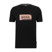 T-Shirts Boss , Black , Heren