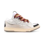 Witte Curb Lace-Up Sneakers Lanvin , Multicolor , Heren