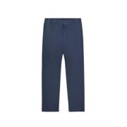 Katoenmix Crepe Broek Nn07 , Blue , Heren