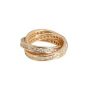 Pre-owned Metal rings Cartier Vintage , Yellow , Dames