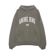 Oliven Harvey Sweatshirt Anine Bing , Green , Dames
