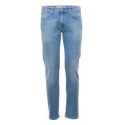 Lichtgewassen denim jeans met kwast Roy Roger's , Blue , Heren