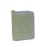 Pre-owned Leather wallets Louis Vuitton Vintage , Green , Dames