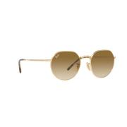 RB Jack 3565 Zonnebril Goud Bruin Ray-Ban , Yellow , Unisex