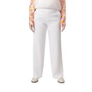 Hoge Taille Elastische Band Broek Raffaello Rossi , White , Dames