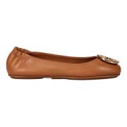 Leren Ballerina's Tory Burch , Brown , Dames