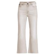 Straight Fitted Cropped Jeans Holden DNM Pure , Beige , Dames