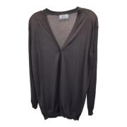 Pre-owned Wool tops Prada Vintage , Gray , Dames