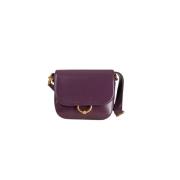 Schoudertas met Gouden Details - Pruim Gianni Chiarini , Purple , Dame...