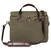 Stevige Twill Leren Aktetas Filson , Green , Unisex