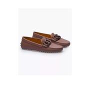 Leren Mocassins met Bit - Bruin Tod's , Brown , Heren