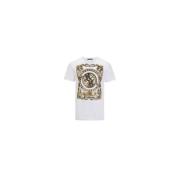 Zwart Logo Print Katoenen T-Shirt Billionaire , White , Heren