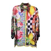 Pre-owned Silk tops Dolce & Gabbana Pre-owned , Multicolor , Dames