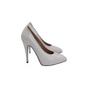 Pre-owned Leather heels Gucci Vintage , White , Dames
