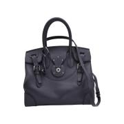 Pre-owned Leather handbags Ralph Lauren Pre-owned , Black , Dames