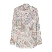 Bloemenprint Overhemd met Spreidkraag Etro , Multicolor , Heren