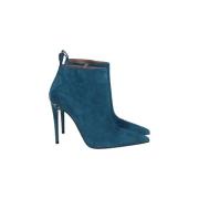Pre-owned Suede boots Gucci Vintage , Blue , Dames