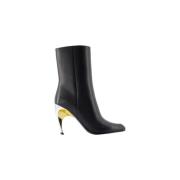 Pre-owned Leather boots Alexander McQueen Pre-owned , Black , Dames