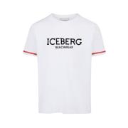 Katoenen Jersey T-shirt met korte mouwen Iceberg , White , Heren