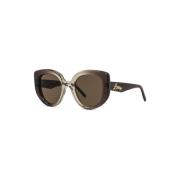 Bruine Zonnebril Dames Accessoires Ss24 Loewe , Brown , Dames