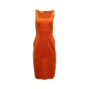 Pre-owned Wool dresses Michael Kors Pre-owned , Orange , Dames